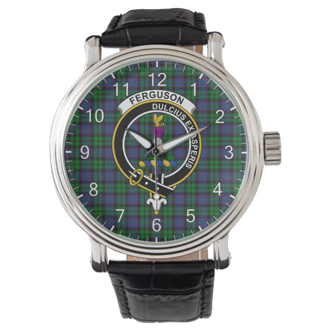 Klassieke Timeless Clan Ferguson van Balquhidder T Horloge (Voorkant)