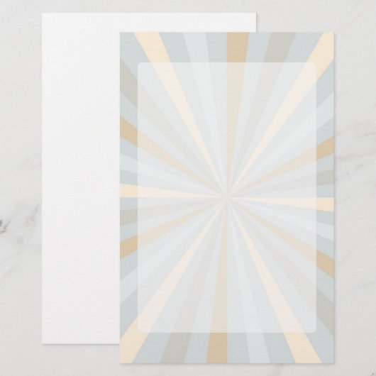 Klassieke tinten Harmony’ Bold Spinning Wiel Briefpapier (Voorkant / Achterkant)