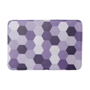 Klassieke tinten van Lavendar Hexagonal Geometric Badmat