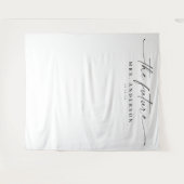 Klassieke Toekomstige Mrs Bruiloft Backdrop Wandkleed (Voorkant (horizontaal))