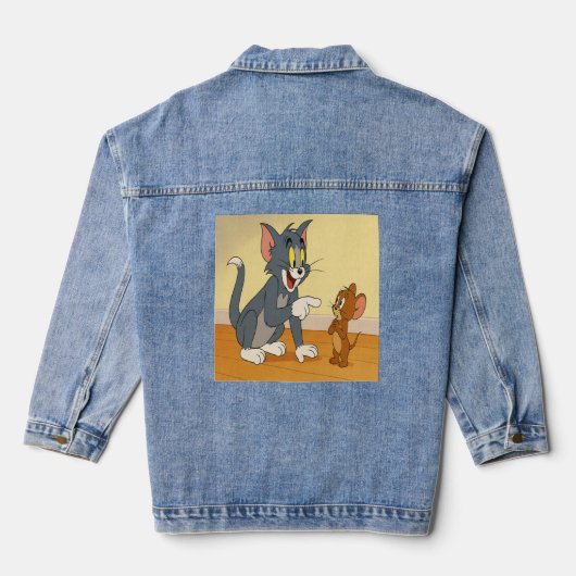 Klassieke Tom en Jerry Showdown Denim Jacket (Achterkant)
