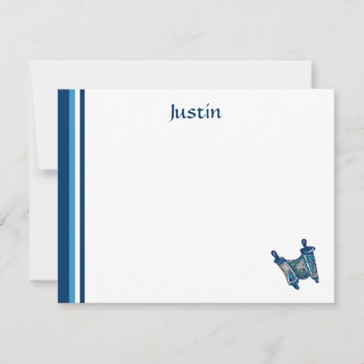 Klassieke Torah Dank u voor uw opmerking Notitiekaartje (Voorkant)