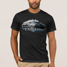 Klassieke tot moderne Camaro-spierauto-evolutie T-shirt