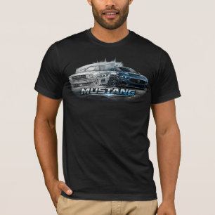 Klassieke tot moderne Mustang-spierauto-evolutie T-shirt