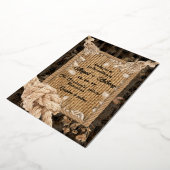 Klassieke touw bruiloft folie uitnodiging (Gedraaid)