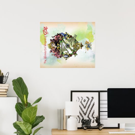 Klassieke Tovenaar van het Poster van de Waterverf (Thuiskantoor)