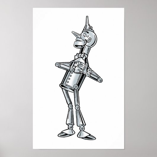 Klassieke tovenaar van Oz, Blikken Man Gelukkig Gl Poster (Voorkant)