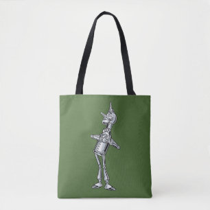 Klassieke tovenaar van Oz, Blikken Man Gelukkig gl Tote Bag