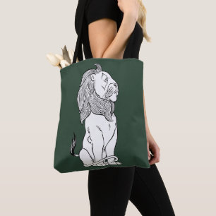 Klassieke tovenaar van Oz, dappere laffe leeuw Tote Bag
