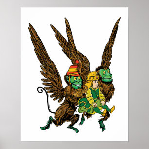 Klassieke Tovenaar van Oz, Dorothy, Boze Vliegende Poster