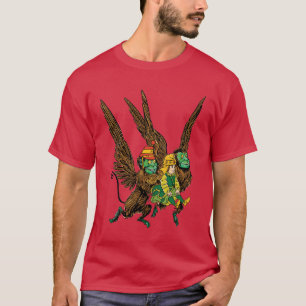 Klassieke tovenaar van Oz, Dorothy, boze vliegende T-shirt