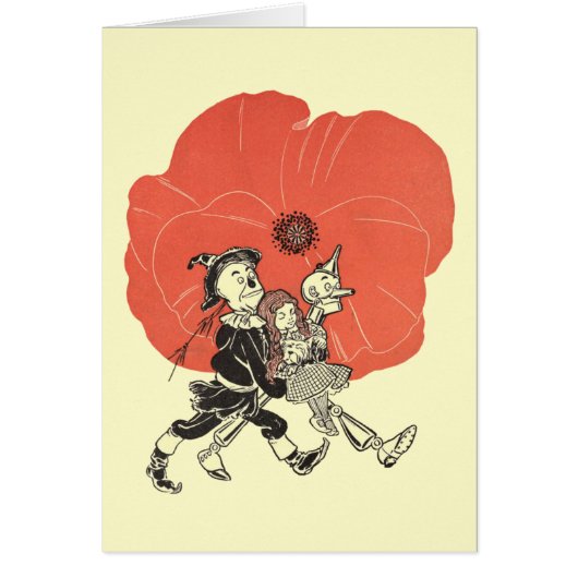 Klassieke tovenaar van Oz, Dorothy met klaprozen (Voorkant)