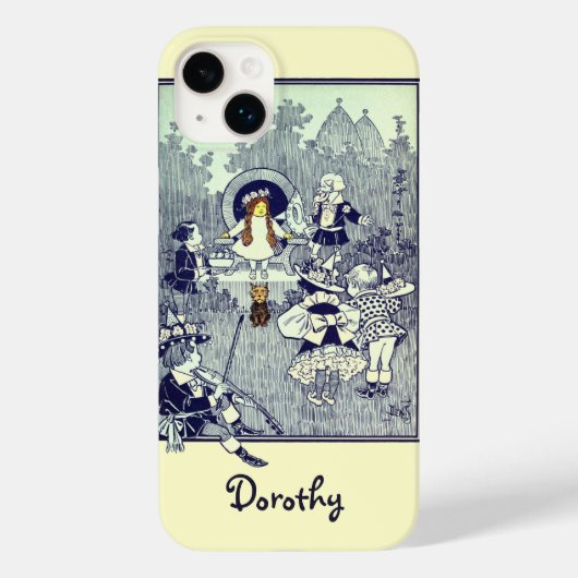 Klassieke Tovenaar van Oz, Dorothy ontmoet de Munc Case-Mate iPhone Case (Achterkant)