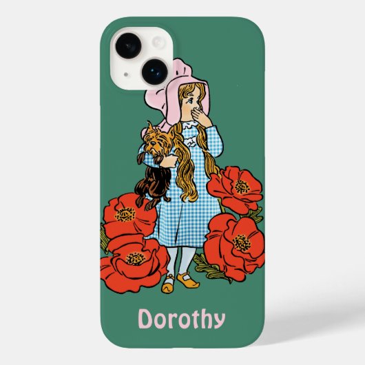 Klassieke tovenaar van Oz, Dorothy, rode klaprozen Case-Mate iPhone Case (Achterkant)