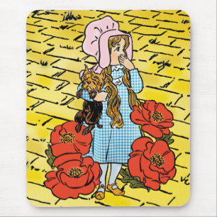 Klassieke Tovenaar van Oz, Dorothy, Rode Klaprozen Muismat