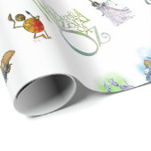 Klassieke tovenaar van Oz-kerstakelpapier Cadeaupapier (Rol Hoek)