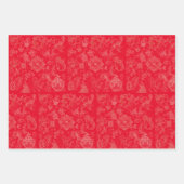 Klassieke tovenaar van Oz Kerstmis - 3 kleurencomb Inpakpapier Vel (Voorkant 3)