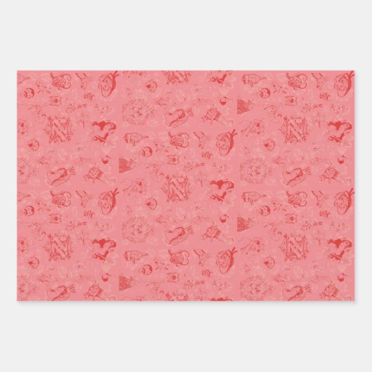 Klassieke tovenaar van Oz Kerstmis - 3 kleurencomb Inpakpapier Vel (Voorkant 2)