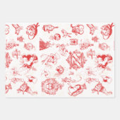 Klassieke tovenaar van Oz Kerstmis - 3 kleurencomb Inpakpapier Vel (Voorkant)