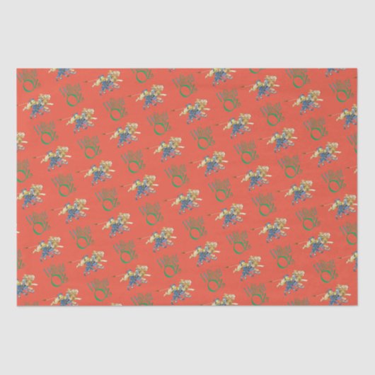 Klassieke tovenaar van Oz Kerstmis Tissuepapier (Voorkant)