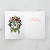 Klassieke tovenaar van Oz-kerstvriendenkaart Notitiekaartje (Binnen)