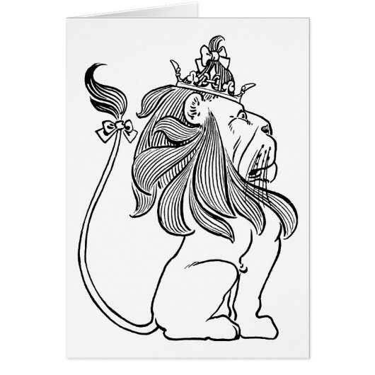 Klassieke Tovenaar van Oz, Laffe Leeuw met Kroon (Voorkant)