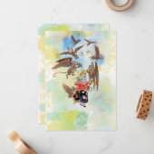 Klassieke Tovenaar van Oz Nota Kaarten 1 van 21 - Notitiekaartje (Voorkant / Achterkant in situ)