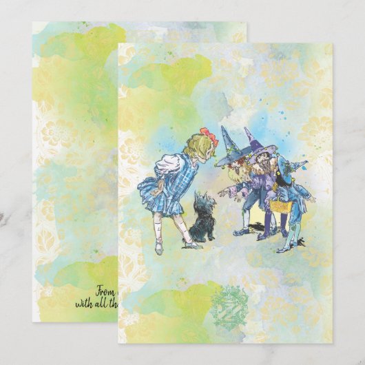 Klassieke Tovenaar van Oz Nota Kaarten 1 van 21 -  Notitiekaartje (Voorkant / Achterkant)