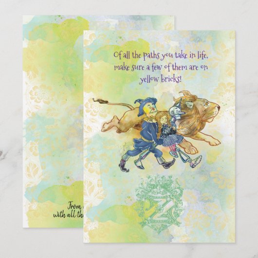 Klassieke Tovenaar van Oz Nota Kaarten 1 van 21 -  Notitiekaartje (Voorkant / Achterkant)