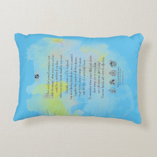 Klassieke Tovenaar van Oz Pillow Accent Kussen (Achterkant)