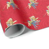 Klassieke tovenaar van Oz rood kerstinpakpapier Cadeaupapier (Rol Hoek)