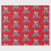 Klassieke Tovenaar van Oz rood omslagpapier Cadeaupapier (Vlak)