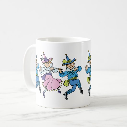 Klassieke Tovenaar van Oz, Schattige Dansende Munc Koffiemok (Voorkant links)