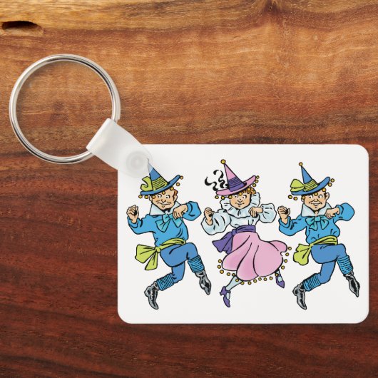 Klassieke Tovenaar van Oz, Schattige Dansende Munc Sleutelhanger (Achterkant)