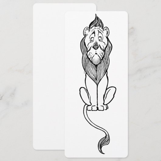 Klassieke Tovenaar van Oz-sprookje, laffe leeuw (Voorkant / Achterkant)