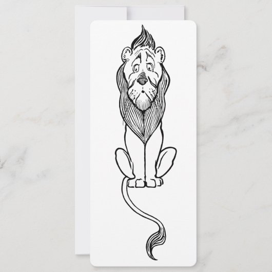 Klassieke Tovenaar van Oz-sprookje, laffe leeuw (Voorkant)