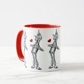 Klassieke tovenaar van Oz, Tinman gelukkige glimla Mok (Voorkant links)