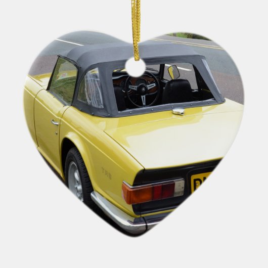 Klassieke TR6 Triumph Sportscar Keramisch Ornament (Voorkant)
