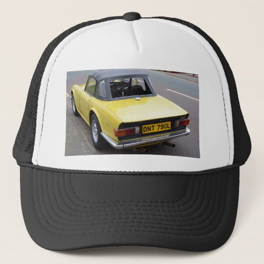Klassieke TR6 Triumph Sportscar Trucker Pet (Voorkant)
