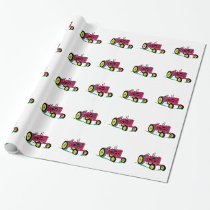Klassieke tractor cadeaupapier