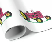 Klassieke tractor cadeaupapier (Rol Hoek)