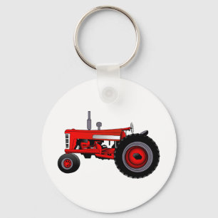 Klassieke tractor sleutelhanger