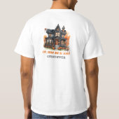  klassieke traditie Halloween spookhuis T-shirt (Achterkant)