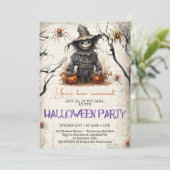  klassieke traditie Halloween vogelverschrikker Kaart (Staand voorkant)