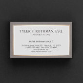 Klassieke traditionele advocaat visitekaartje