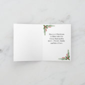 Klassieke traditionele gezinsfoto met Kerstmis Feestdagen Kaart (Binnen)