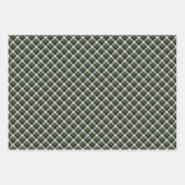 Klassieke traditionele rode zwarte witte gingham inpakpapier vel (Voorkant 3)