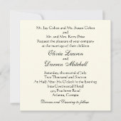 Klassieke traditionele uitnodiging tot huwelijk (Voorkant)