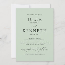 Klassieke traditionele uitnodiging voor groene rid