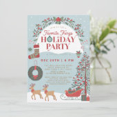 Klassieke Traditionele Vakantie Favoriete Dingen P Kaart (Staand voorkant)